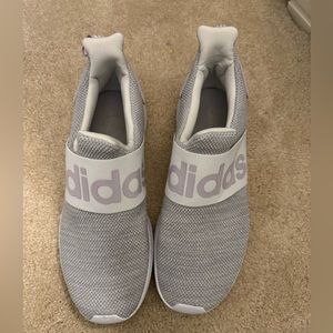 Adidas Womens Lite Racer Adapt EG3569 Gray Running Shoes Sneakers Size 8